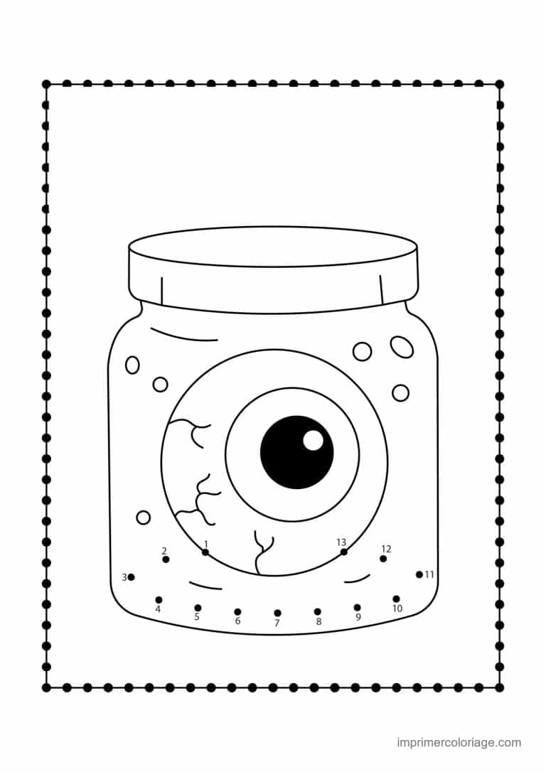 point a relier ce1 1 a 45 bocal avec un oeil - dessin gratuit &agrave; imprimer