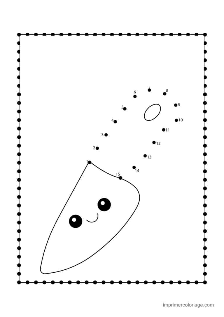 point a relier ce1 1 a 45 bonbon souriant - dessin gratuit &agrave; imprimer