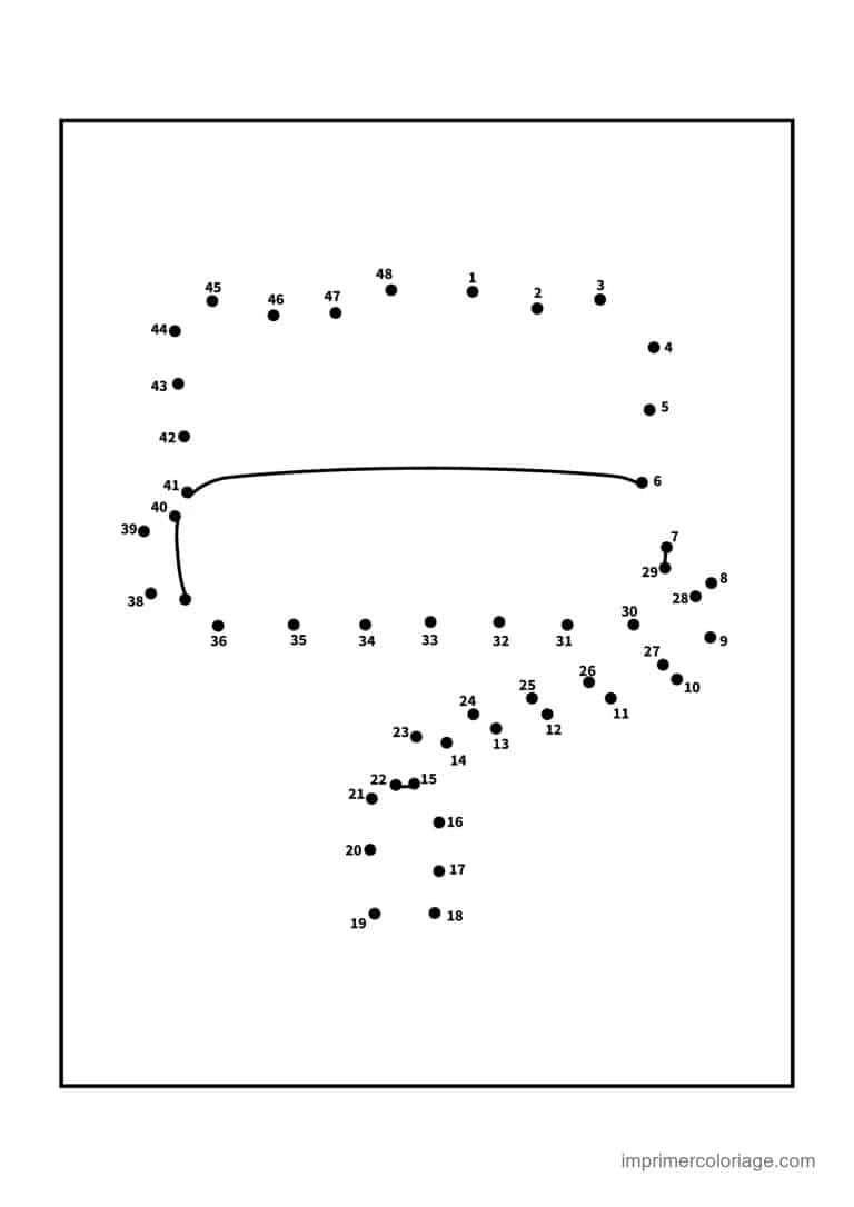 point a relier ce1 1 a 48 bocal - dessin gratuit &agrave; imprimer
