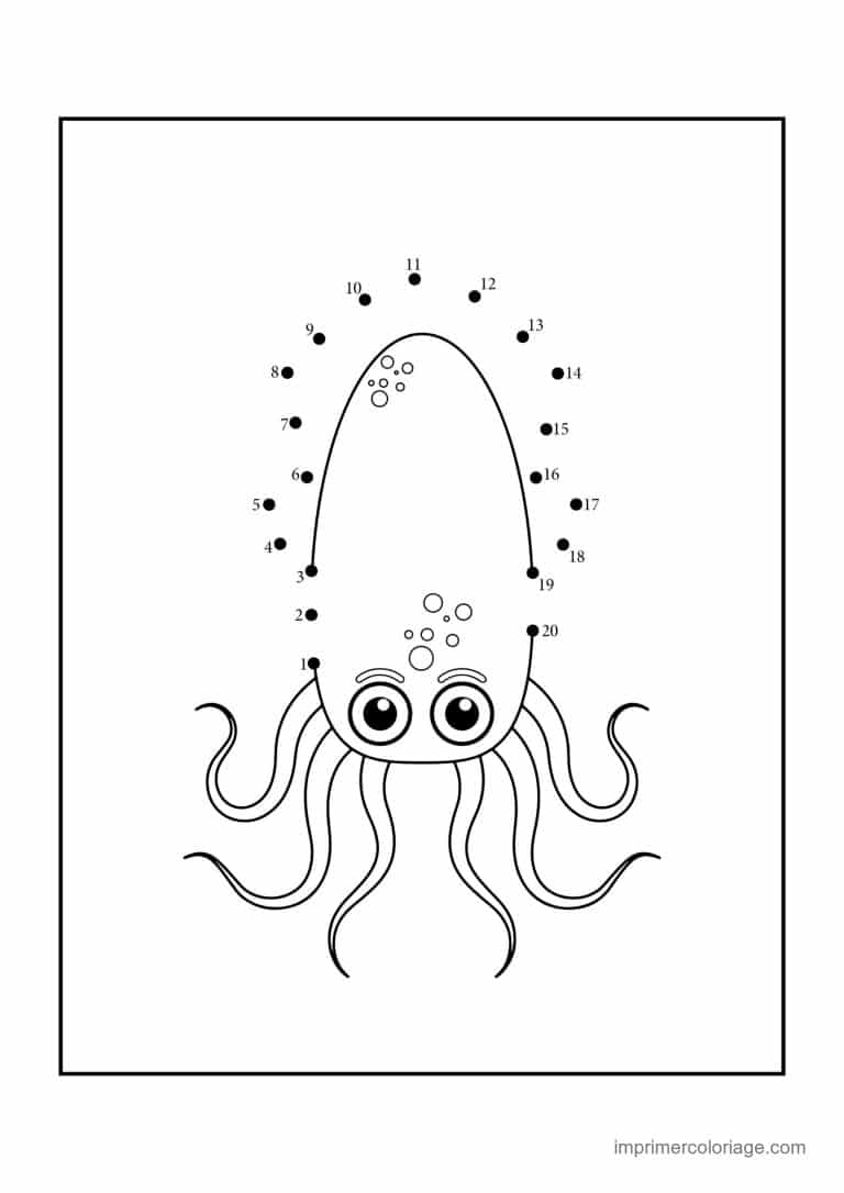 point a relier ce2 1 a 51 calamar aux grands yeux - dessin gratuit &agrave; imprimer