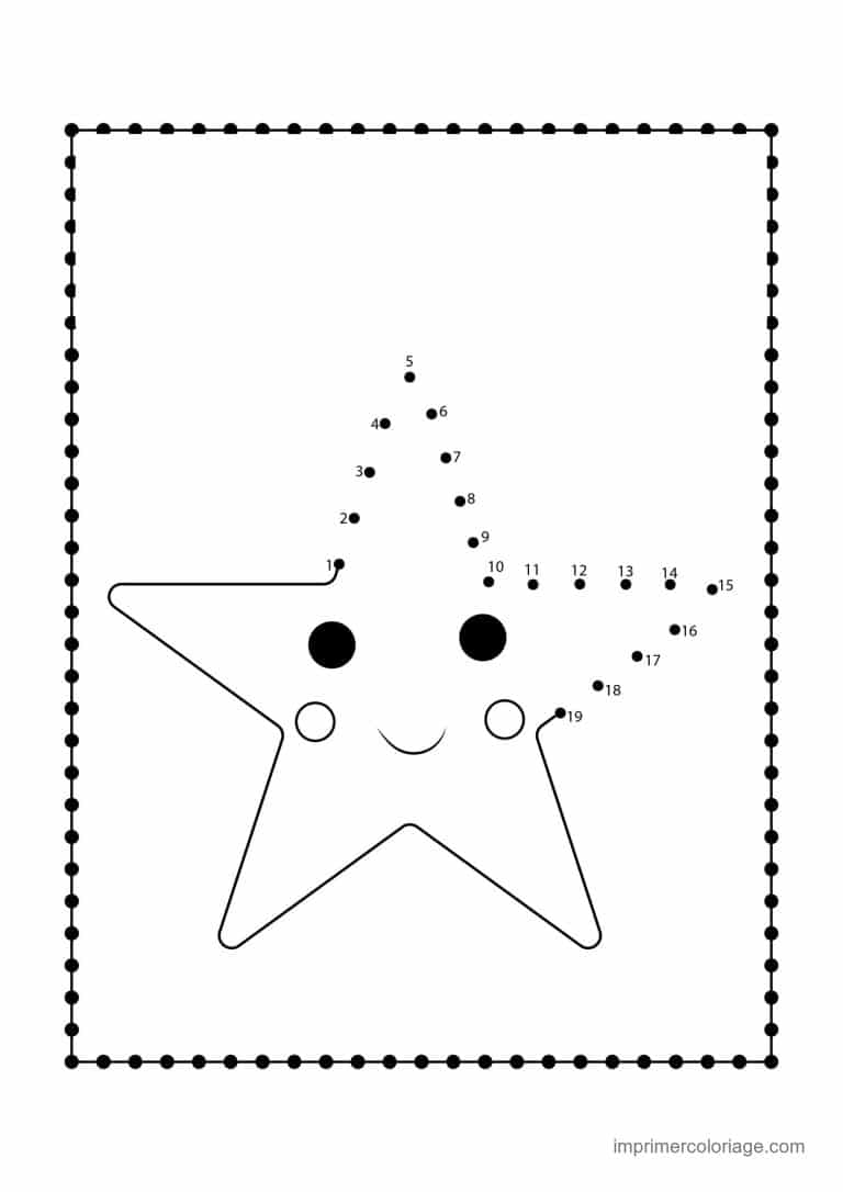 point a relier ce2 1 a 52 etoile souriante - dessin gratuit &agrave; imprimer