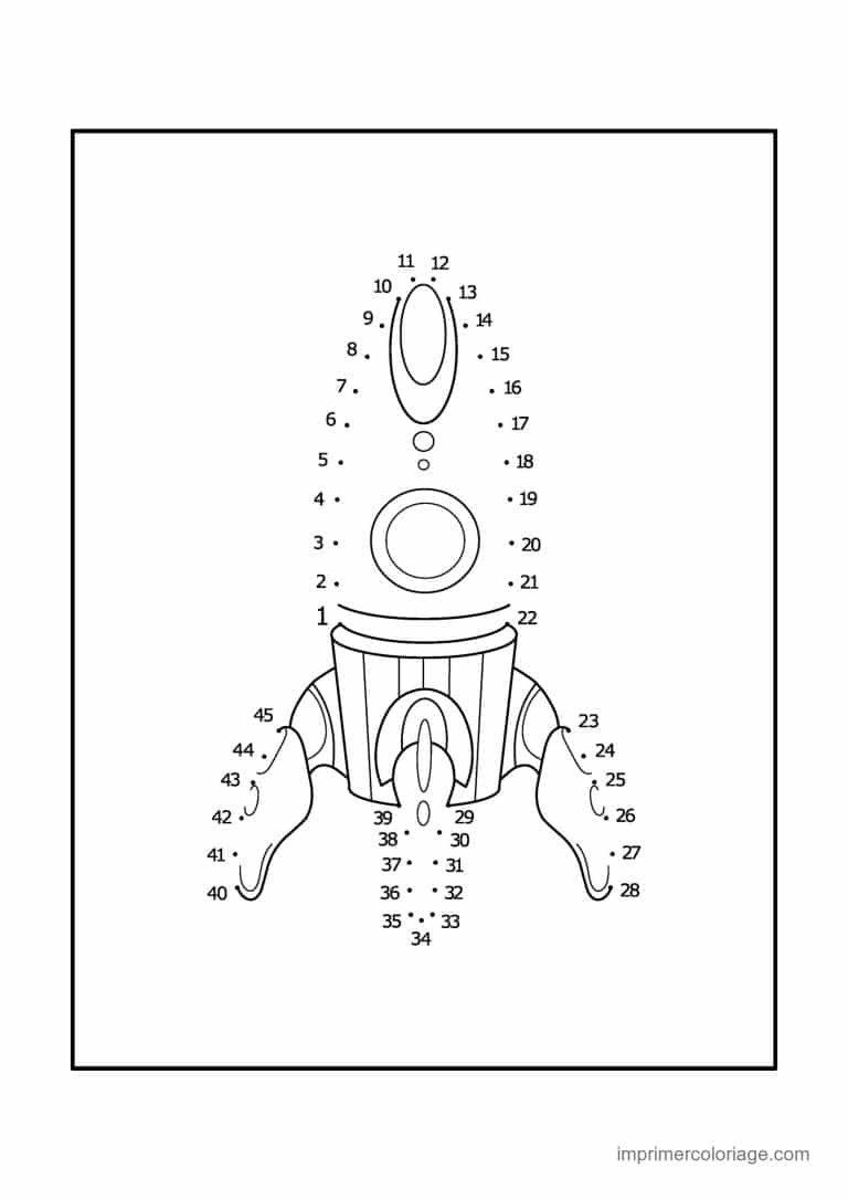 point a relier ce2 1 a 54 fusee elancee - dessin gratuit &agrave; imprimer