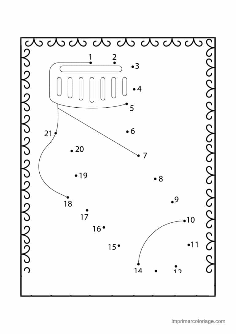 point a relier cp 1 a 21 botte fourree - dessin gratuit &agrave; imprimer