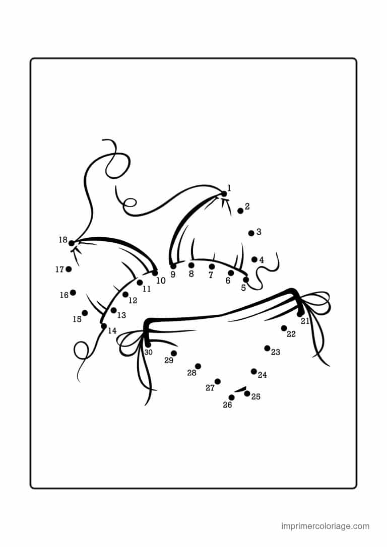 point a relier cp 1 a 27 bikini - dessin gratuit &agrave; imprimer