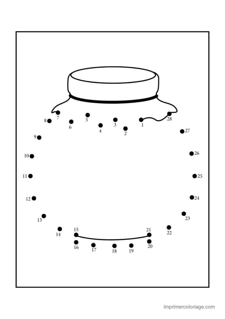 point a relier cp 1 a 28 bocal a couvercle - dessin gratuit &agrave; imprimer
