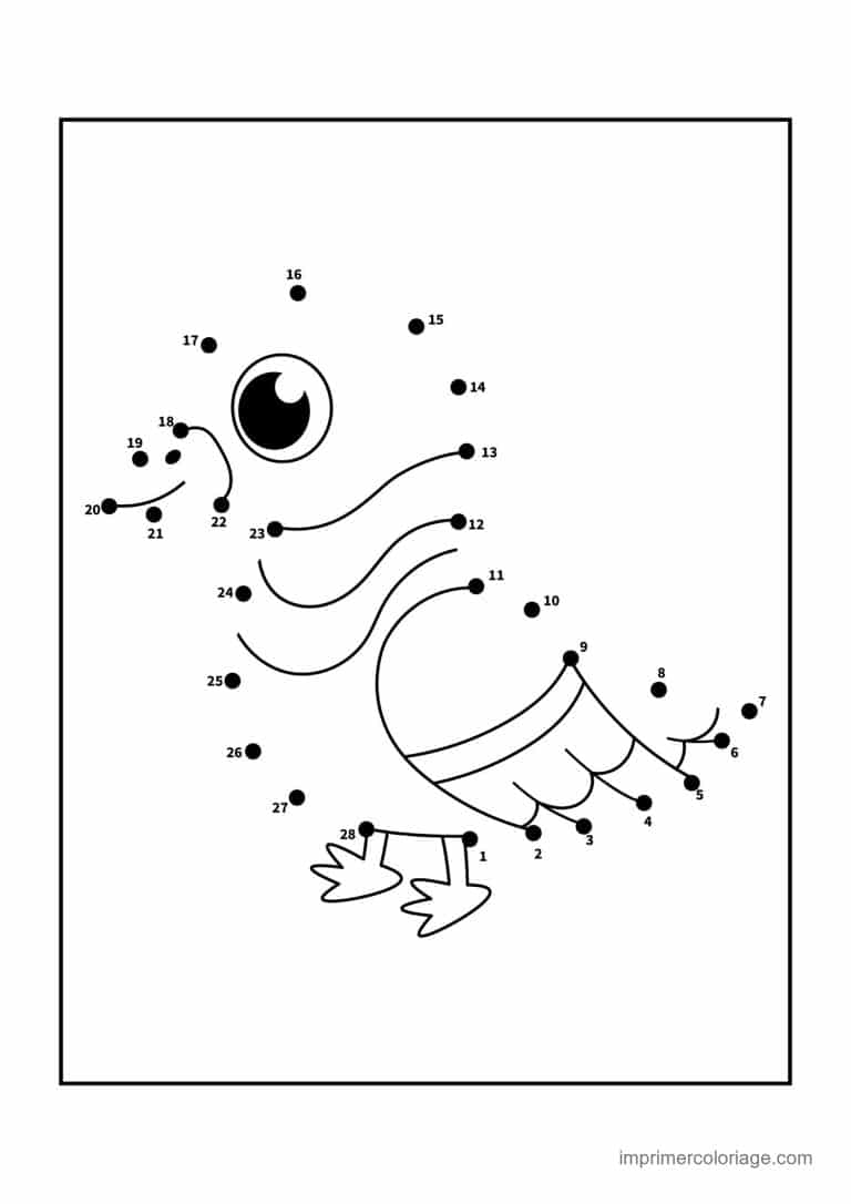 point a relier cp 1 a 28 chenille aux longues pattes - dessin gratuit &agrave; imprimer