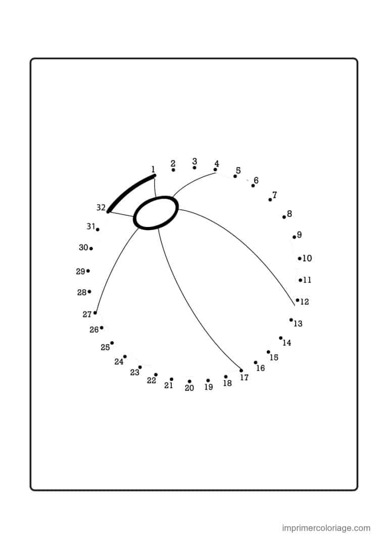 point a relier cp 1 a 30 ballon de plage - dessin gratuit &agrave; imprimer