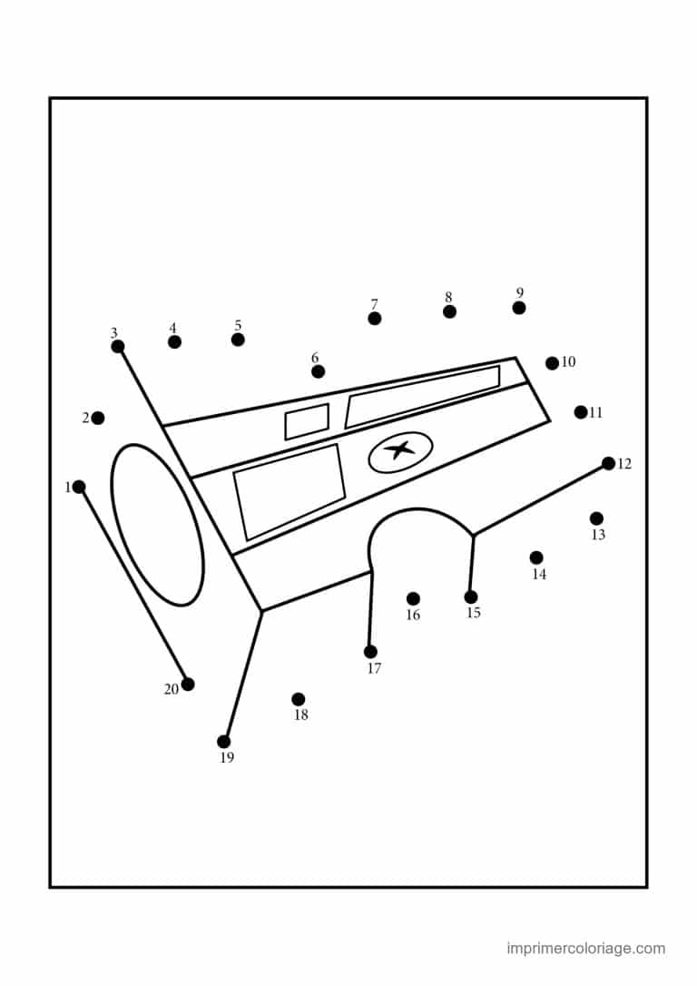 point a relier ecole 1 a 20 trousse a crayons - dessin gratuit &agrave; imprimer