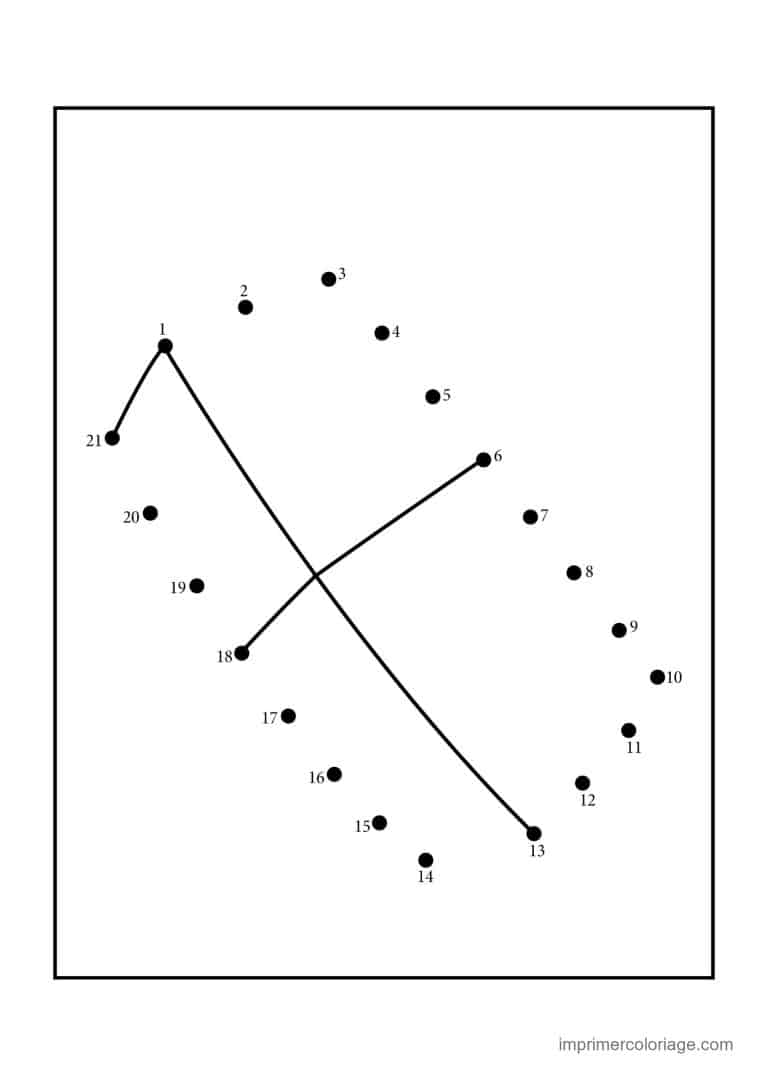 point a relier ecole 1 a 21 paire de ciseaux - dessin gratuit &agrave; imprimer