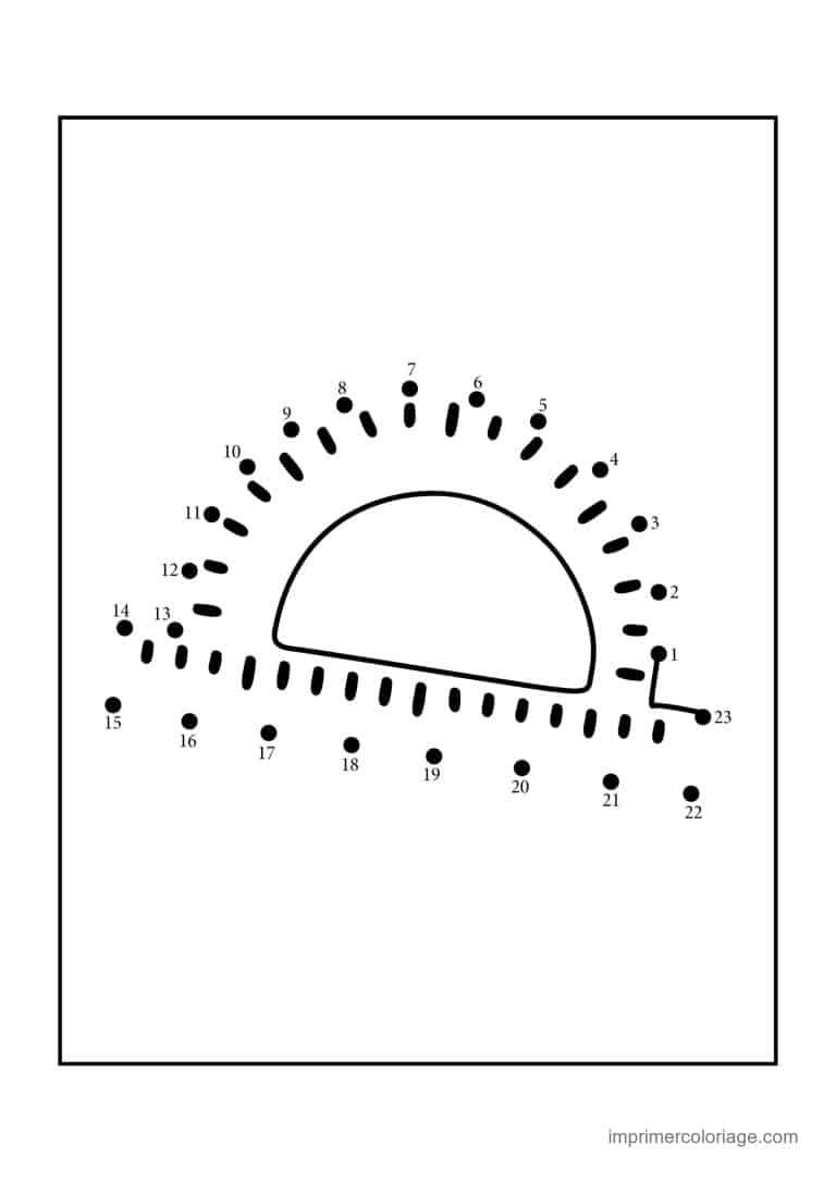 point a relier ecole 1 a 23 rapporteur - dessin gratuit &agrave; imprimer