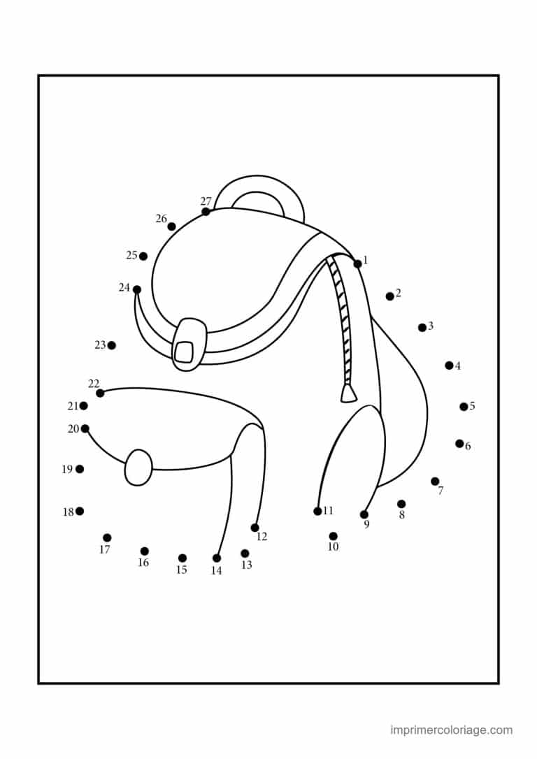 point a relier ecole 1 a 27 sac a dos ouvert - dessin gratuit &agrave; imprimer