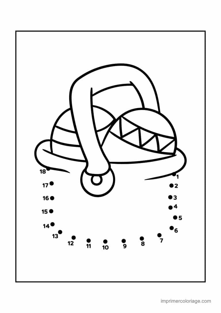 point a relier enfant 1 a 20 panier de paques - dessin gratuit &agrave; imprimer