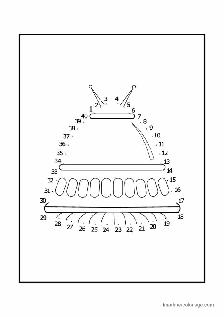 point a relier espace 1 a 39 vaisseau en etages - dessin gratuit &agrave; imprimer