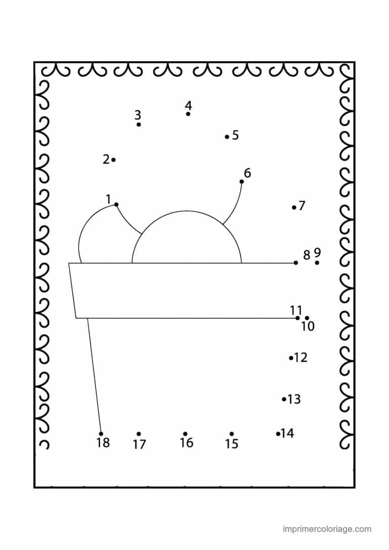 point a relier fleur 1 a 18 jardiniere - dessin gratuit &agrave; imprimer
