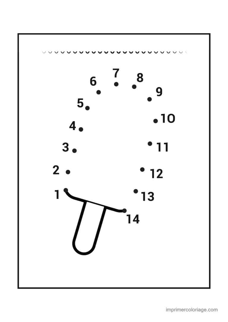 point a relier gourmandise 1 a 14 glace batonnet - dessin gratuit &agrave; imprimer