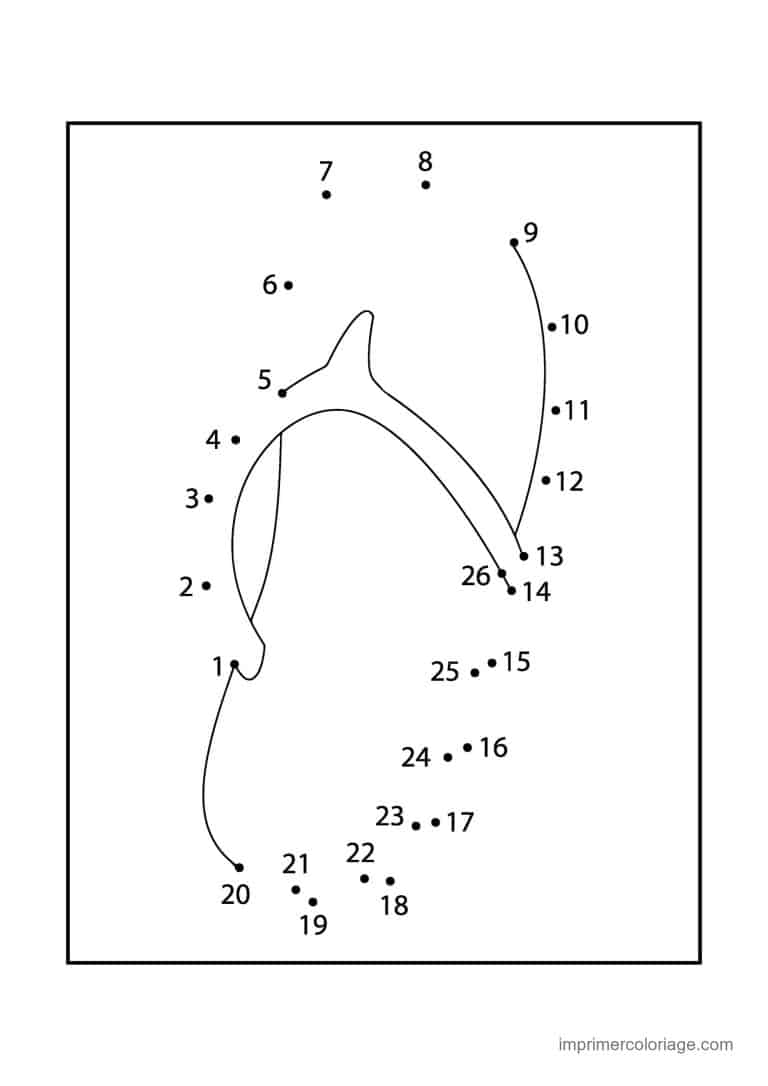 point a relier gourmandise 1 a 26 banane - dessin gratuit &agrave; imprimer