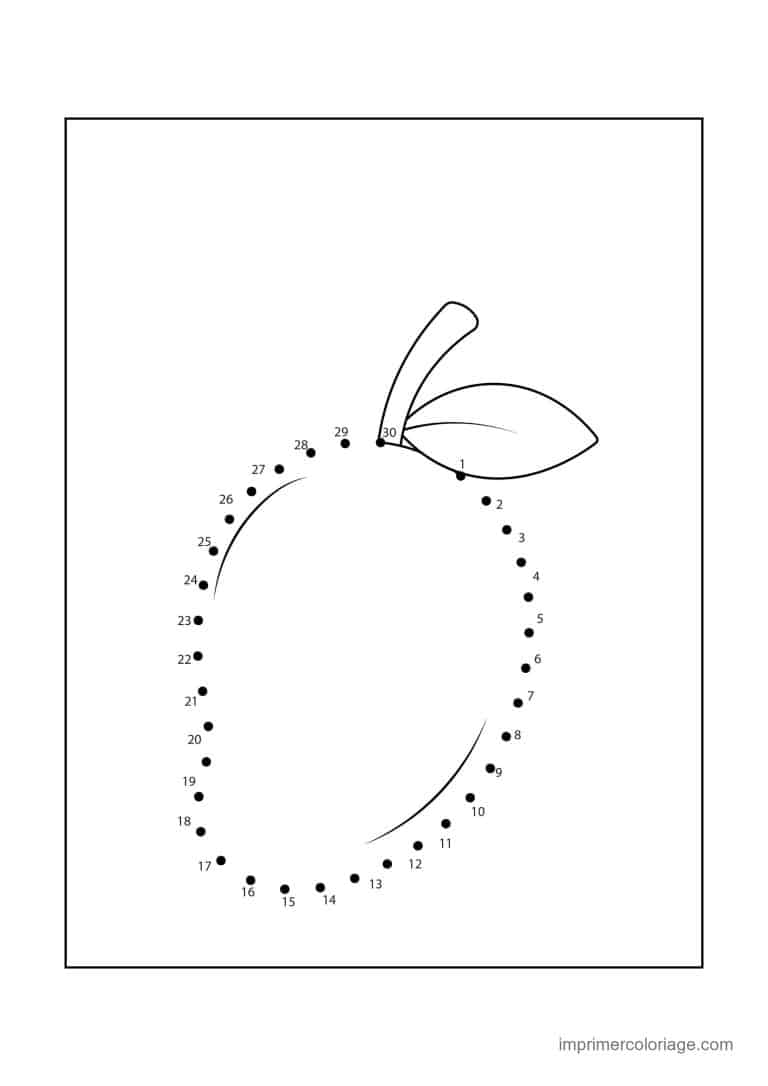 point a relier gourmandise 1 a 30 citron - dessin gratuit &agrave; imprimer