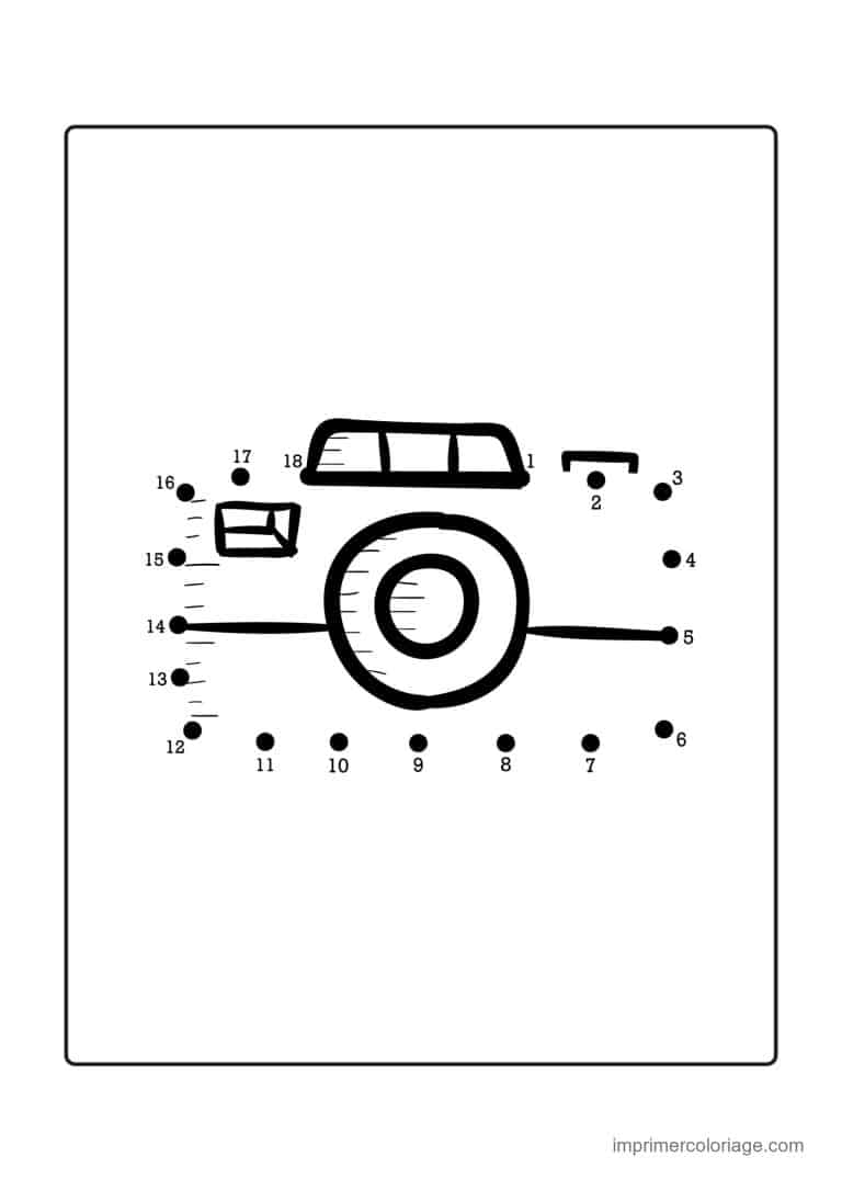 point a relier grande section 1 a 18 combi de plage - dessin gratuit &agrave; imprimer