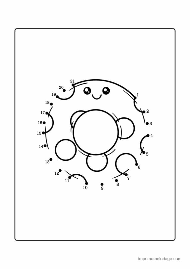 point a relier grande section 1 a 19 poulpe souriant - dessin gratuit &agrave; imprimer