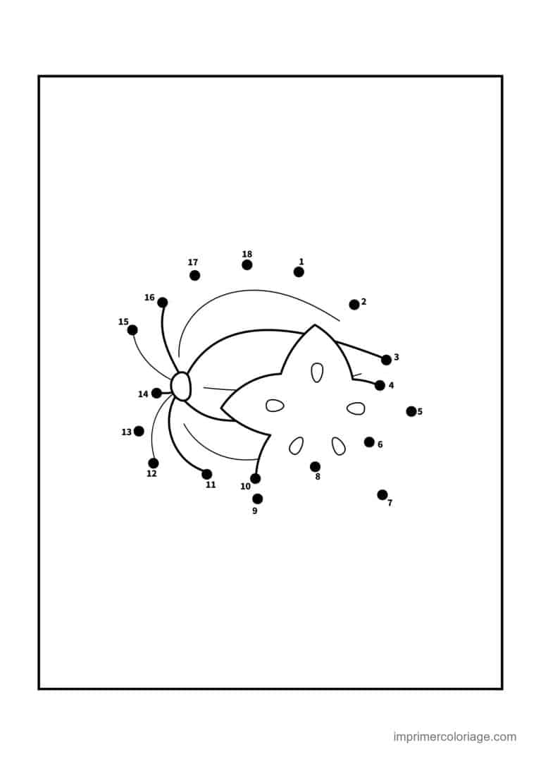 point a relier insecte 1 a 18 papillon aux grands yeux - dessin gratuit &agrave; imprimer