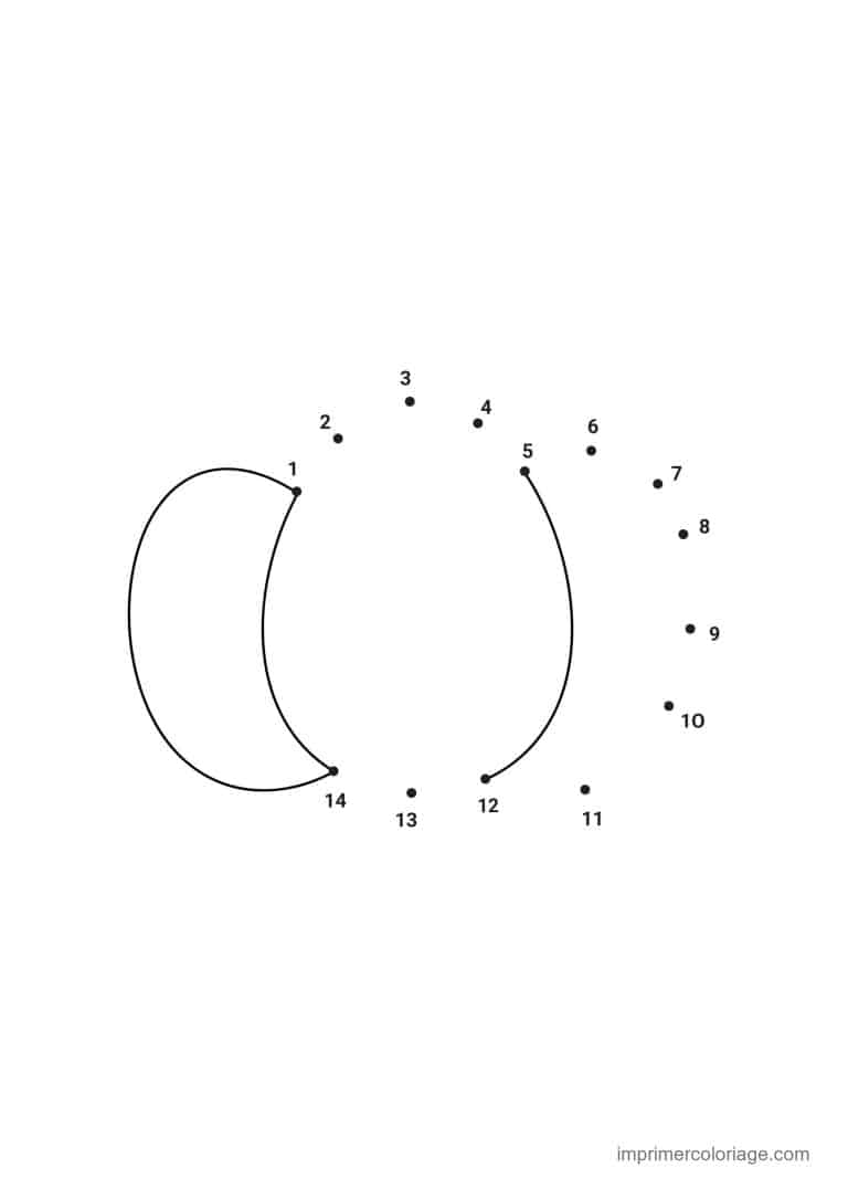 point a relier moyenne section 1 a 10 oeuf de paques fendu - dessin gratuit &agrave; imprimer
