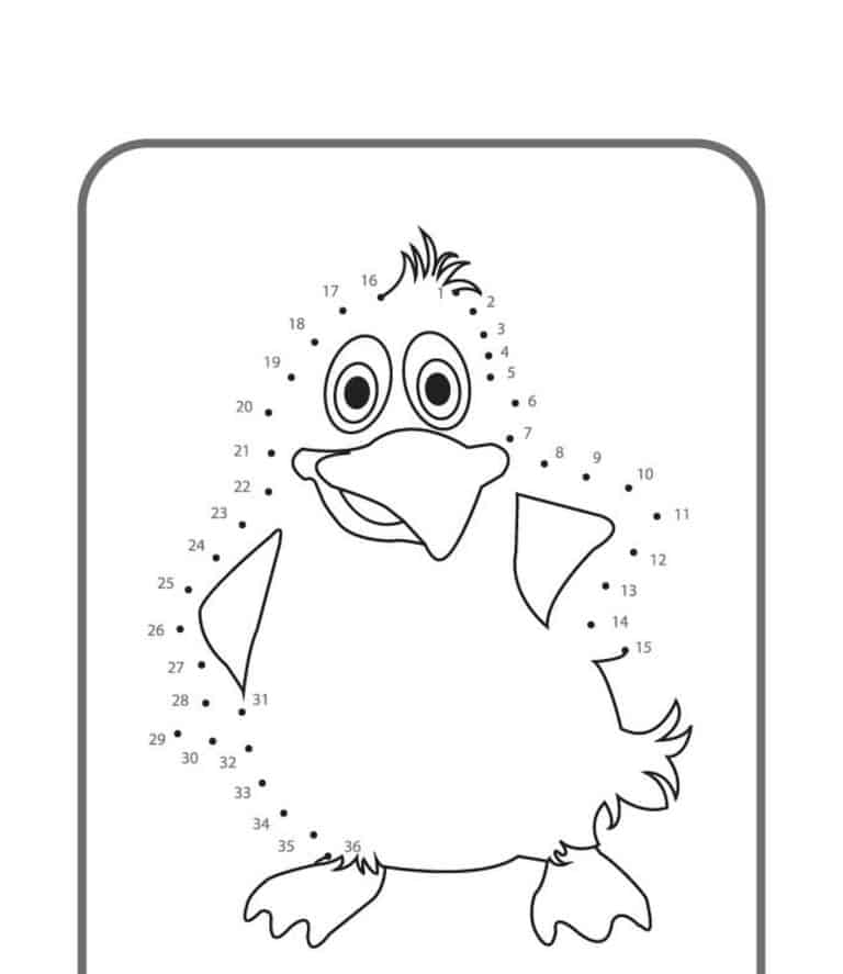 point a relier oiseau 1 a 39 oisillon - dessin gratuit &agrave; imprimer