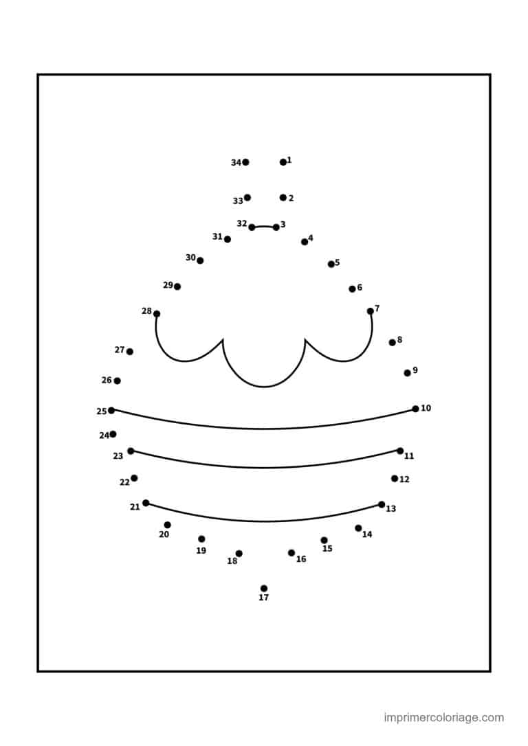 point a relier paques 1 a 34 oeuf de paques a vagues - dessin gratuit &agrave; imprimer