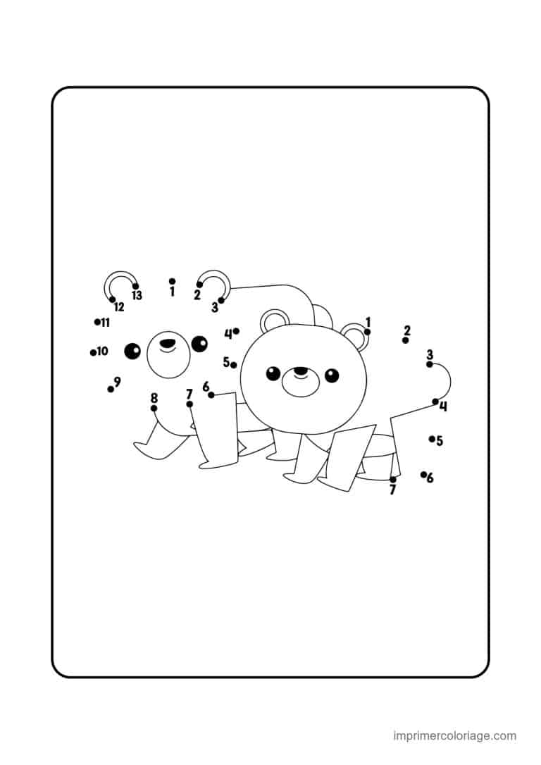 point a relier saint valentin 1 a 20 deux oursons cote a cote - dessin gratuit &agrave; imprimer