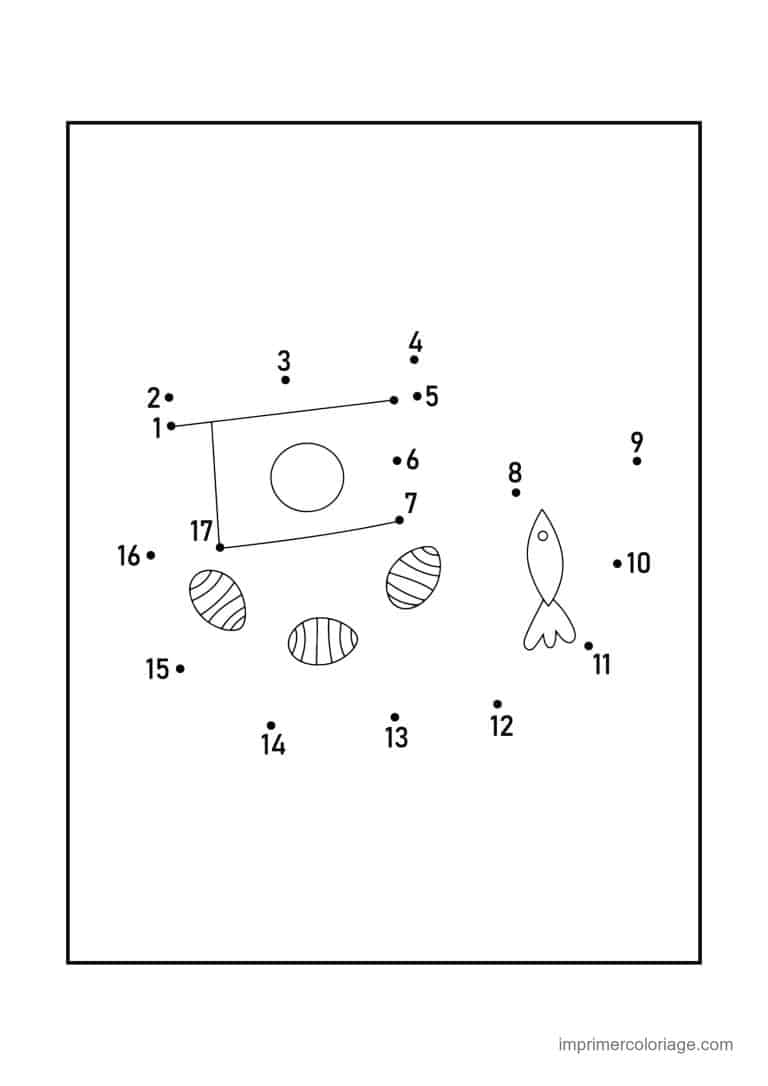 point a relier vehicule 1 a 18 bateau de peche - dessin gratuit &agrave; imprimer