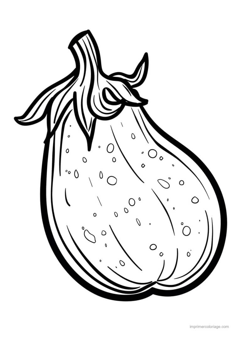 coloriage aubergine aubergine gravee 36 - dessin gratuit &agrave; imprimer