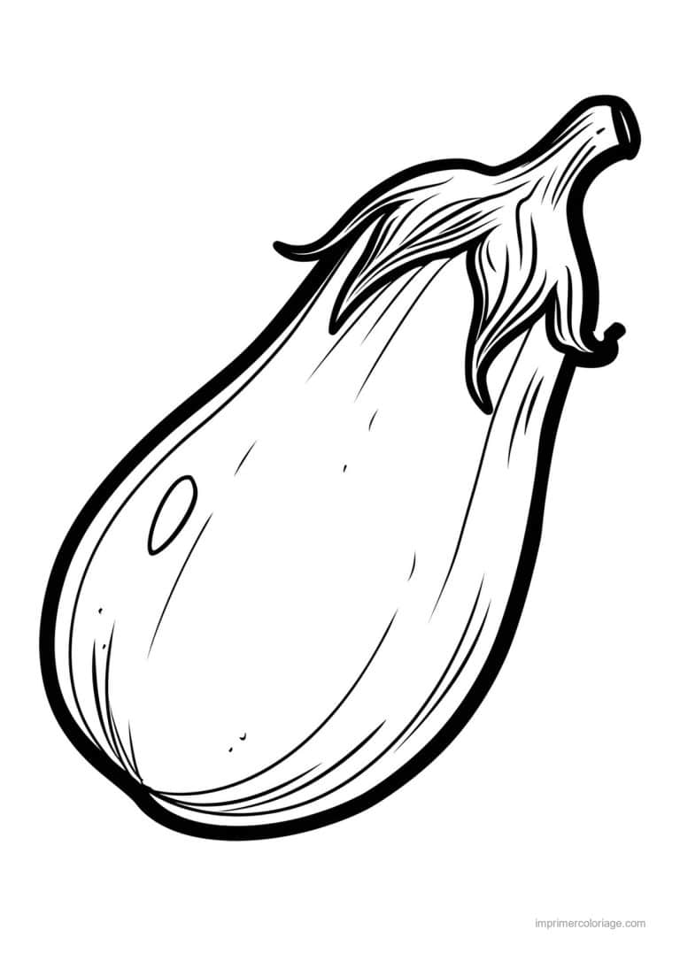 coloriage aubergine aubergine gravee 38 - dessin gratuit &agrave; imprimer