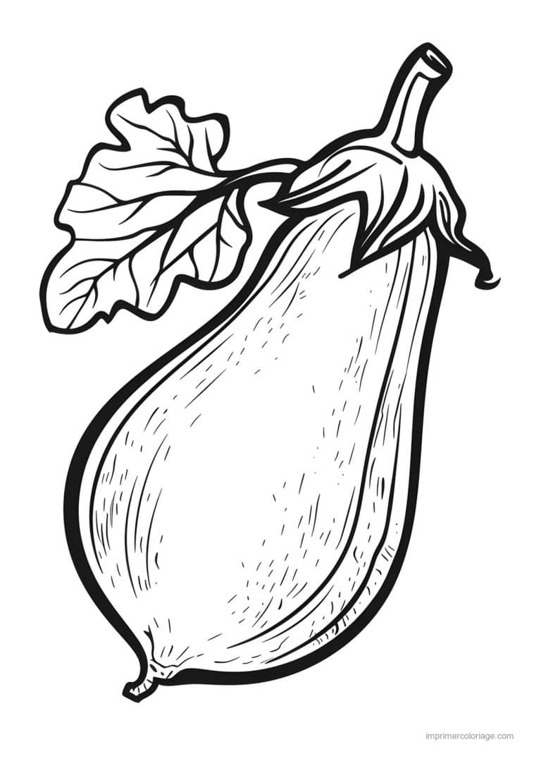 coloriage aubergine aubergine gravee 88 - dessin gratuit &agrave; imprimer
