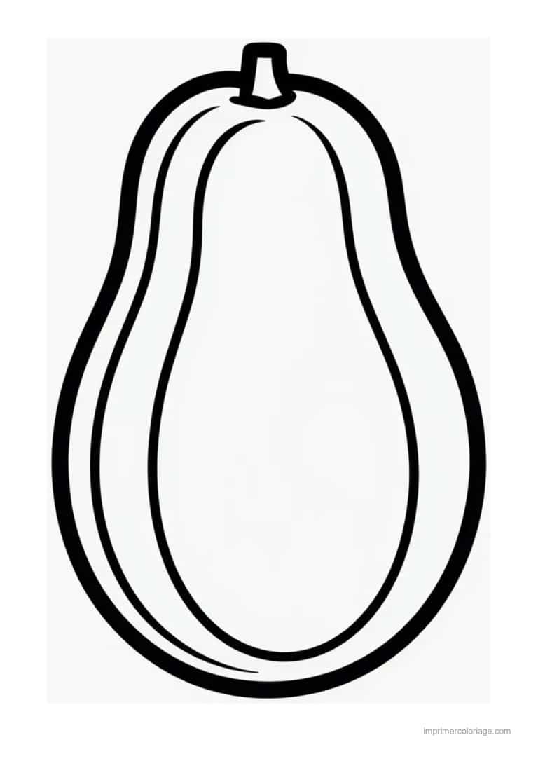 coloriage avocat avocat au trait epais - dessin gratuit &agrave; imprimer