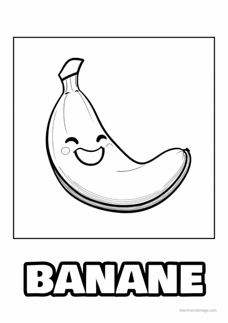 coloriage banane banane clin d oeil - dessin gratuit &agrave; imprimer