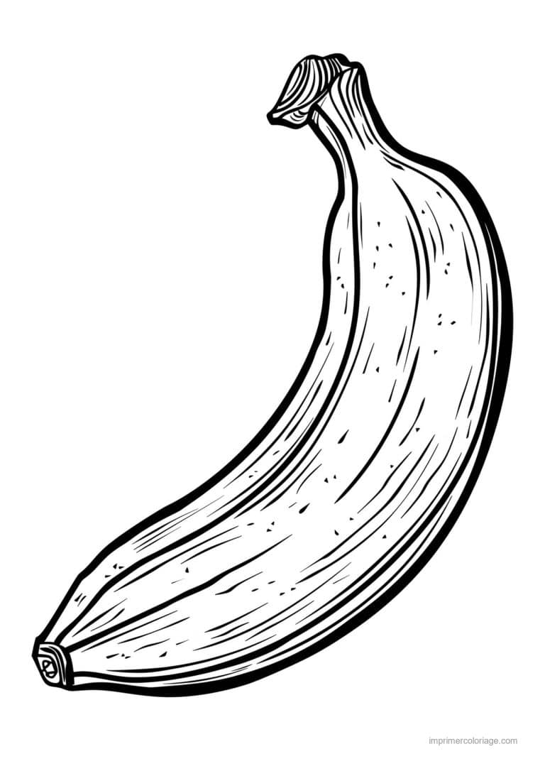 coloriage banane banane gravee 166 - dessin gratuit &agrave; imprimer