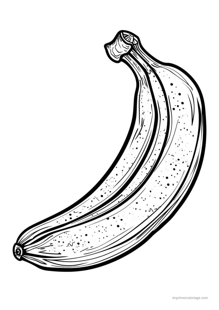 coloriage banane banane mure 176 - dessin gratuit &agrave; imprimer
