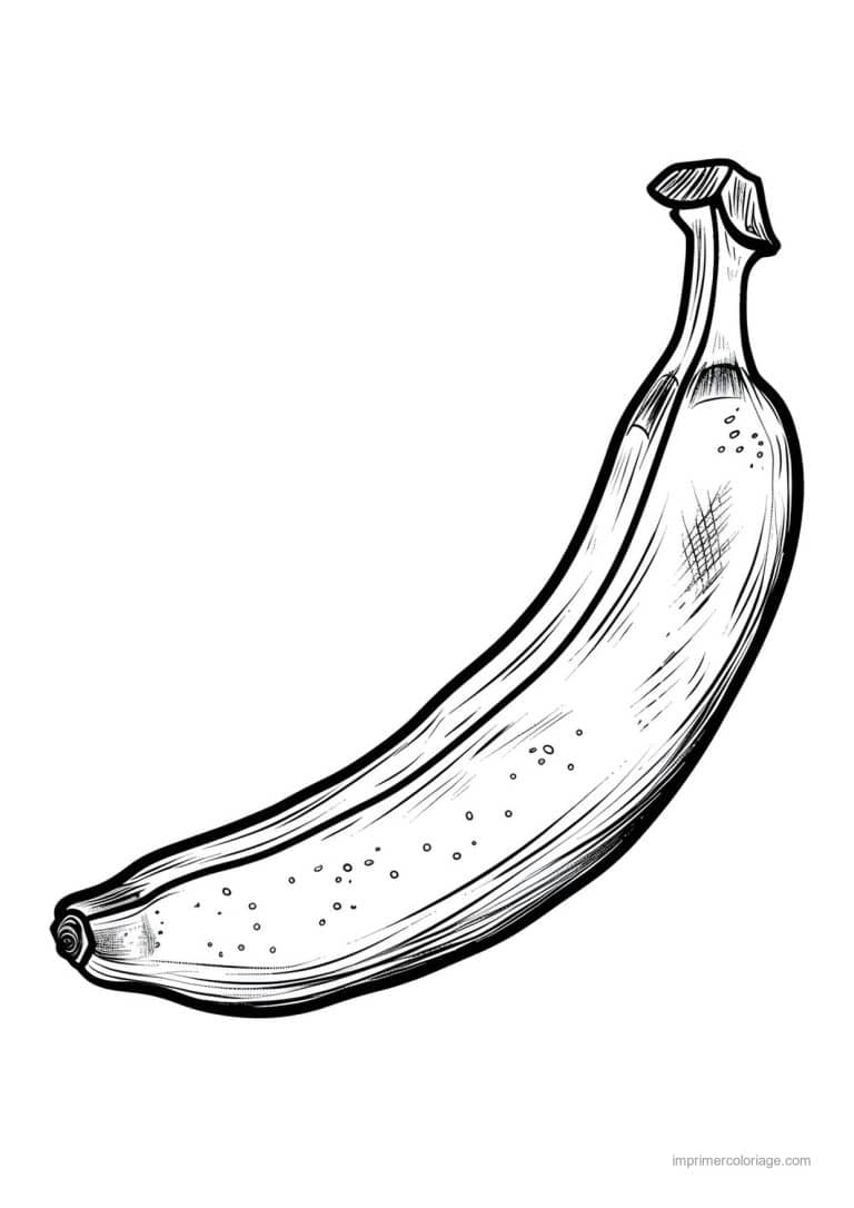coloriage banane banane mure 57 - dessin gratuit &agrave; imprimer