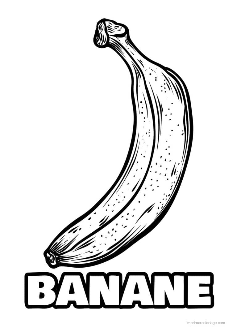 coloriage banane banane mure 86 - dessin gratuit &agrave; imprimer