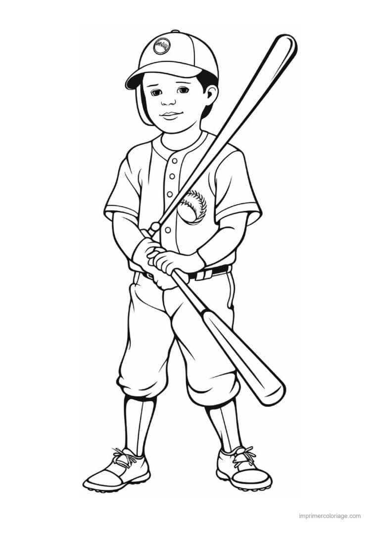 coloriage baseball 31 - dessin gratuit &agrave; imprimer