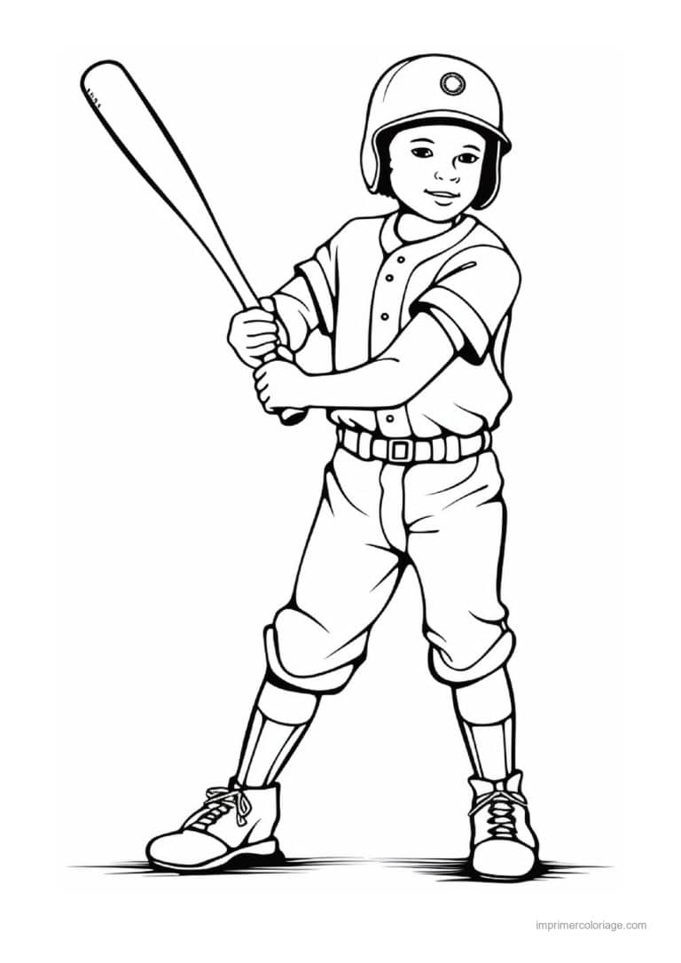 coloriage baseball 36 - dessin gratuit &agrave; imprimer
