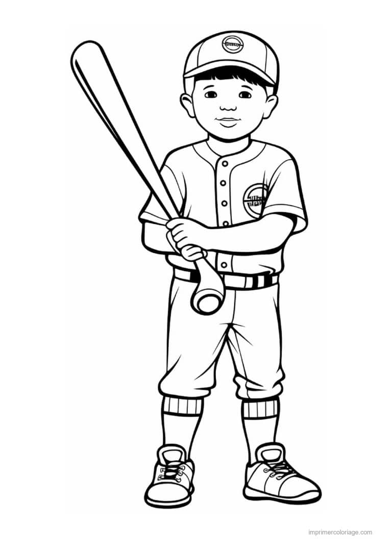 coloriage baseball 37 - dessin gratuit &agrave; imprimer