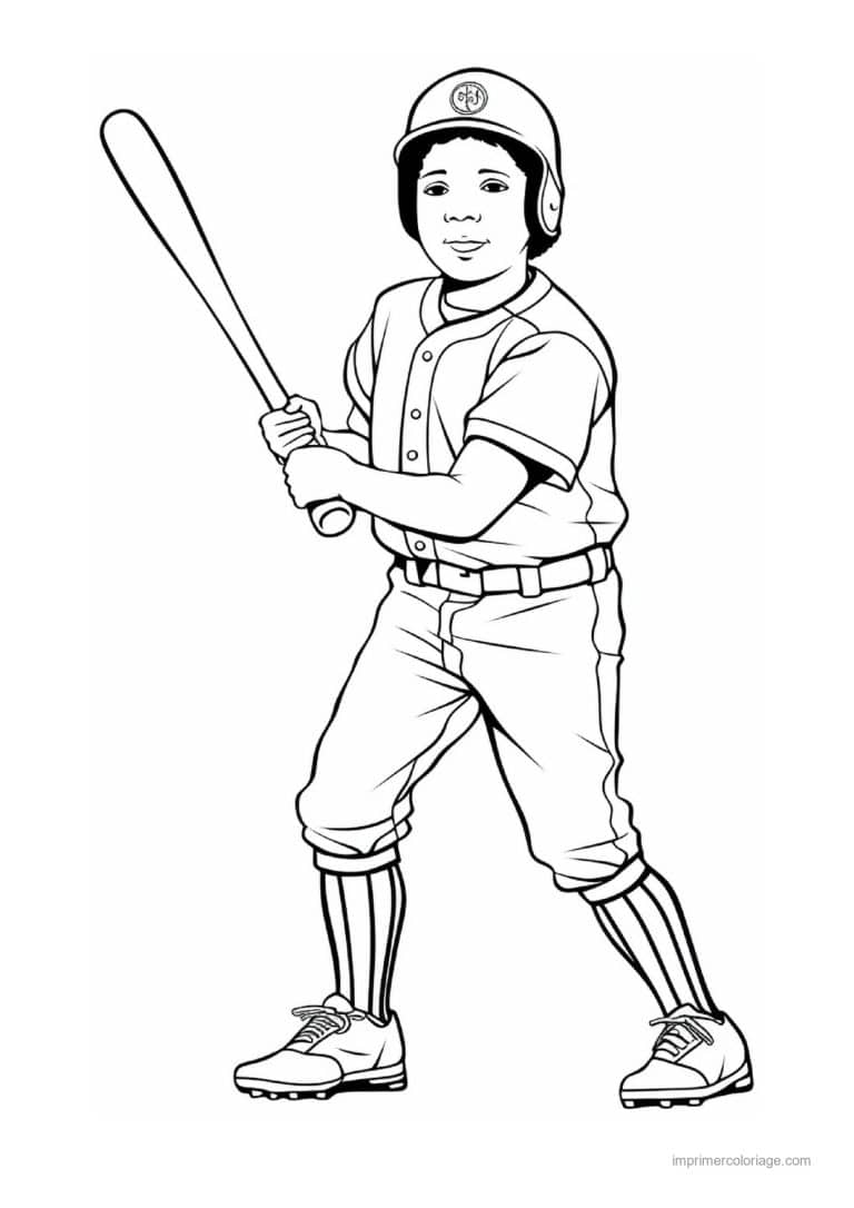 coloriage baseball 39 - dessin gratuit &agrave; imprimer