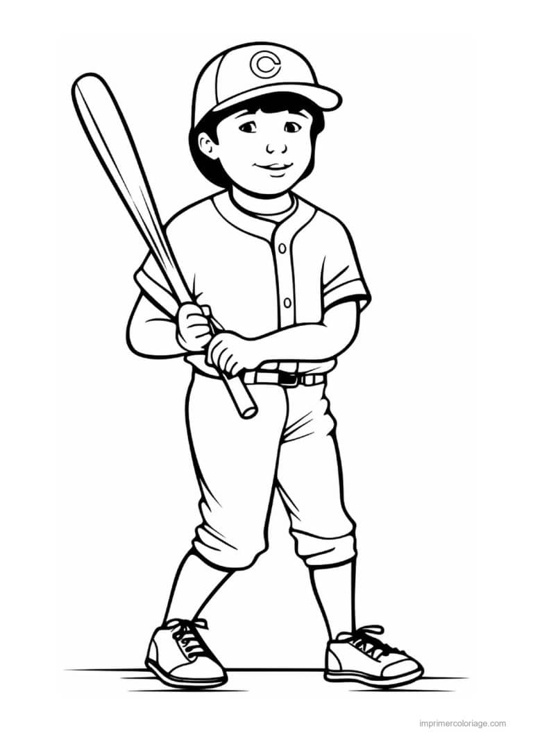 coloriage baseball 40 - dessin gratuit &agrave; imprimer