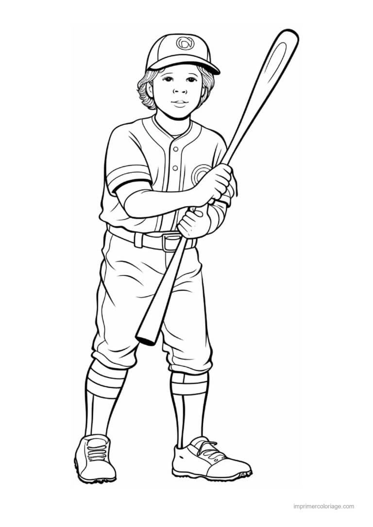coloriage baseball 48 - dessin gratuit &agrave; imprimer