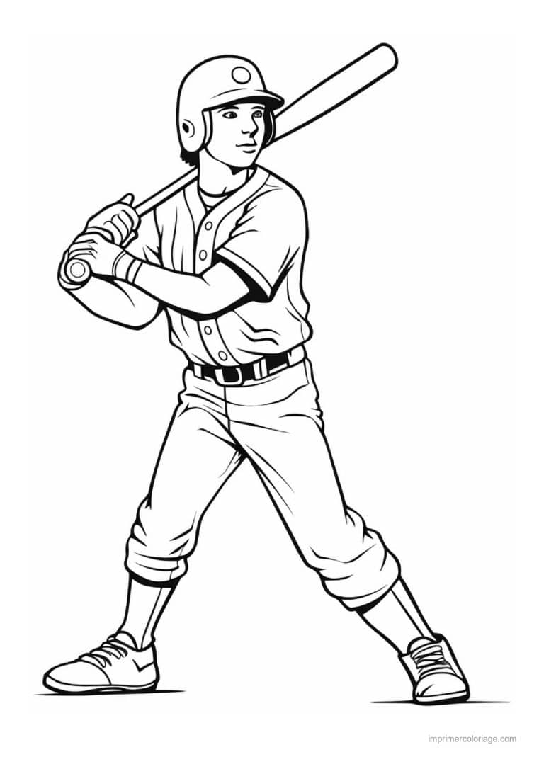 coloriage baseball 49 - dessin gratuit &agrave; imprimer