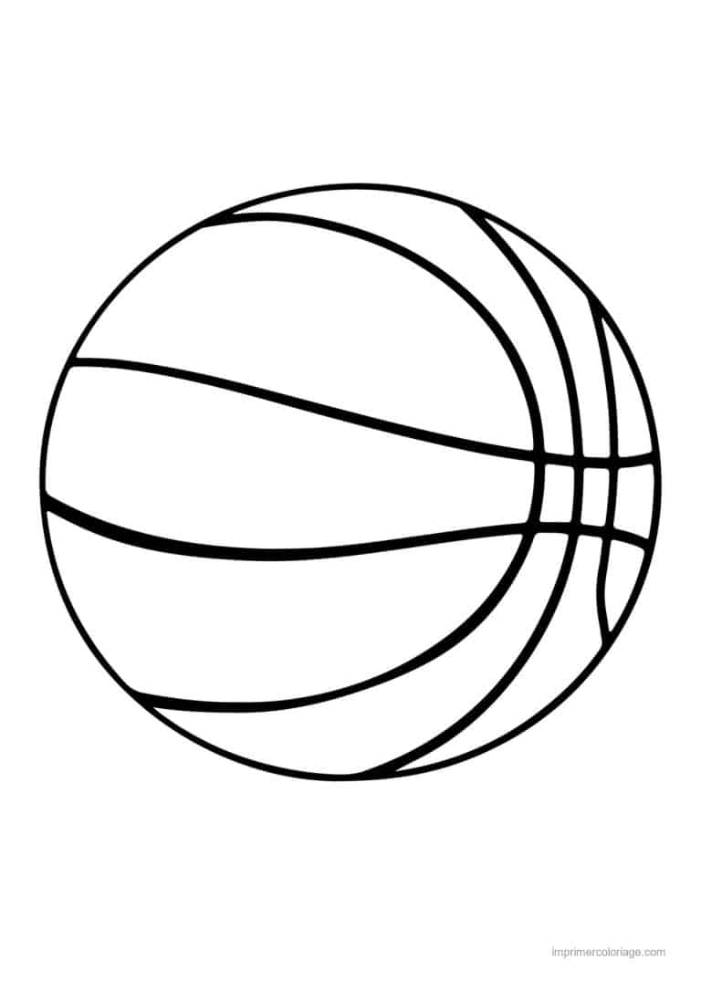 coloriage basket ballon de basket 02 - dessin gratuit &agrave; imprimer