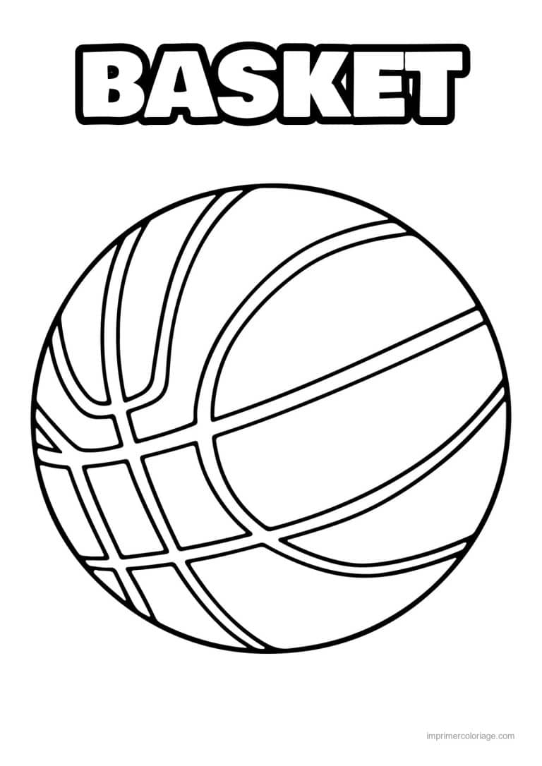 coloriage basket ballon de basket 04 - dessin gratuit &agrave; imprimer