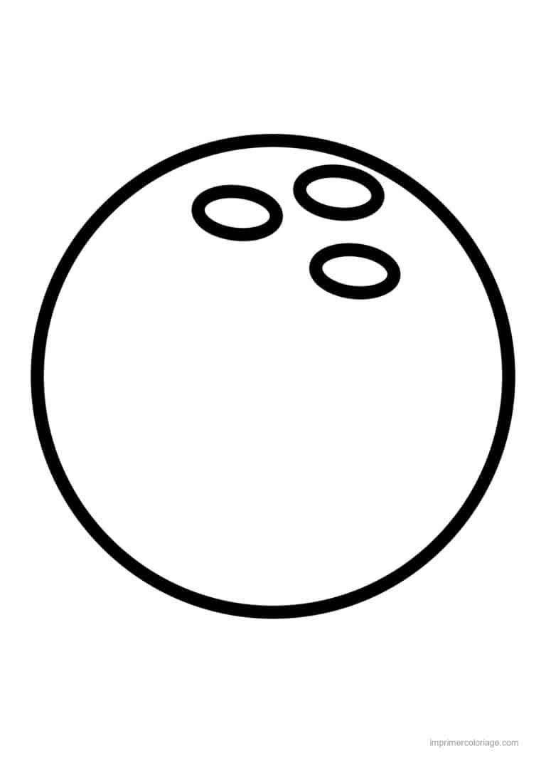 coloriage bowling boule de bowling - dessin gratuit &agrave; imprimer