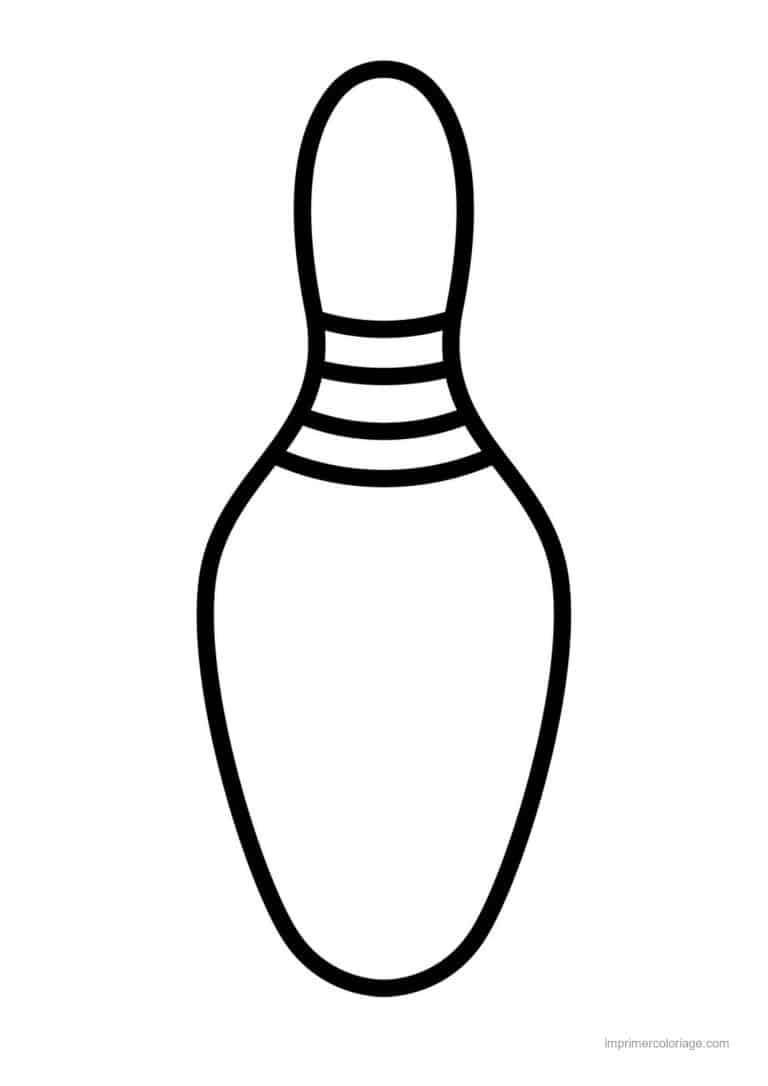 coloriage bowling quille - dessin gratuit &agrave; imprimer