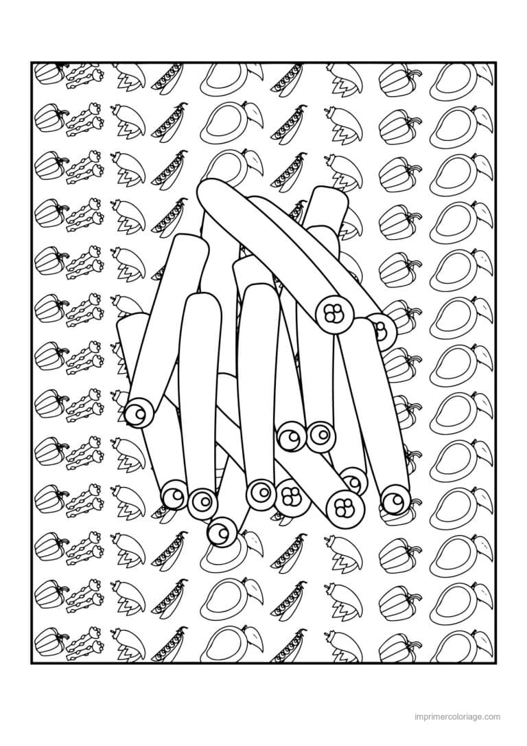 coloriage celeri artichaut asperge botte d asperges - dessin gratuit &agrave; imprimer